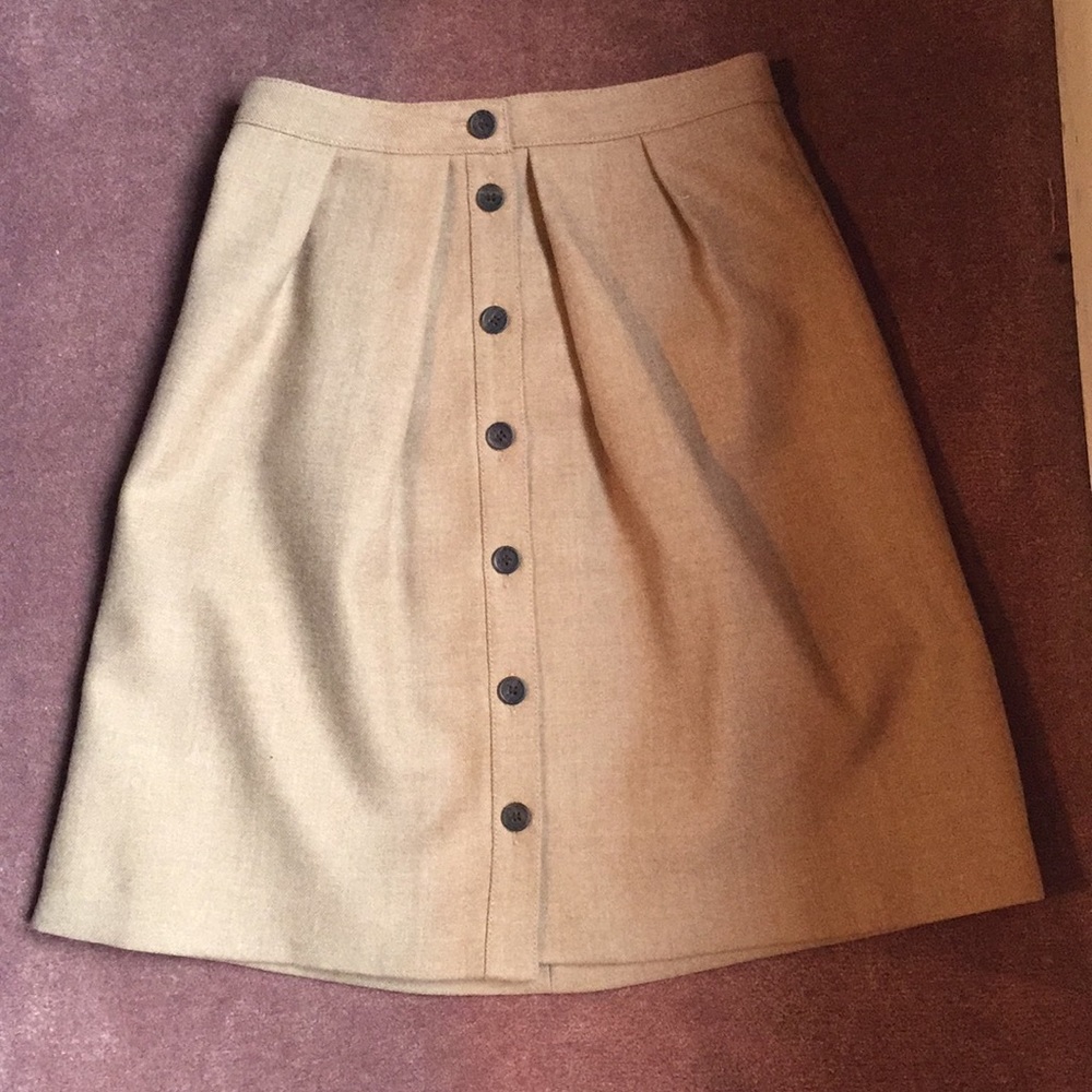 New J-crew full light brown skirt